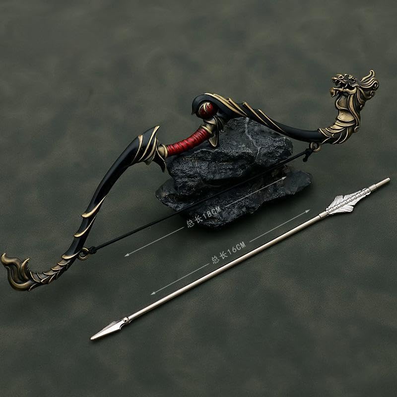 [Nekogamiyama] Die Geschichte der Drei Königreiche: Heroische Generalwaffe, Lu Bu, 18cm Pfeil und Bogen, Miniaturfigur, Sammlerdekor