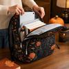 Gesteppter Halloween-Rucksack für Damen, lässiger Rucksack mit großem Fassungsvermögen für Schule, Reisen und den täglichen Gebrauch