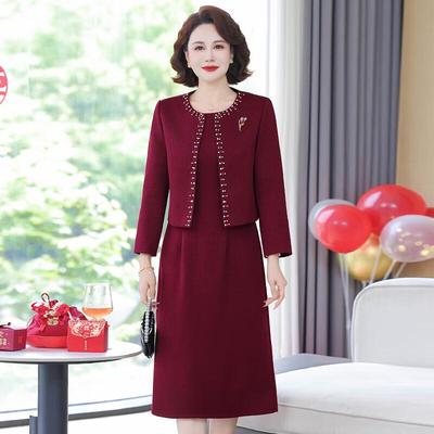 XUEXI Robe Élégante Mi-Longue de Mariage et de Banquet