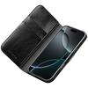 QIALINO For iPhone 17 Case with Card Holder Genuine Cow Leather Stand Phone Cover