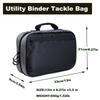 Kylebooker Köder Tasche Utility Binder Tackle Lagerung Tasche Angeln Weichen Köder Binder Blau, Schwarz