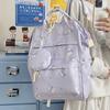 Schoolbag Printed Backpack Female Students Large Capacity High Value Niche School Bag Junior High School Student High School Student Leisure Going