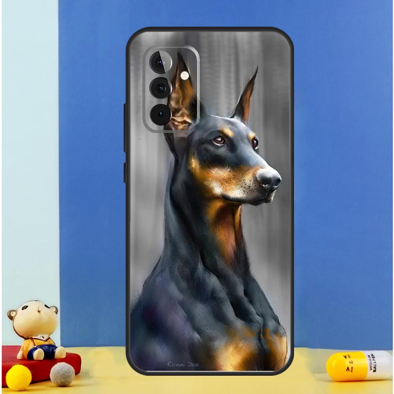 Dachshund Doberman Dog Case For Samsung Galaxy A55 A35 A15 A36 A06 A16 A26 A56 A53 A32 A52 A33 A13 A14 A34 A54 A17