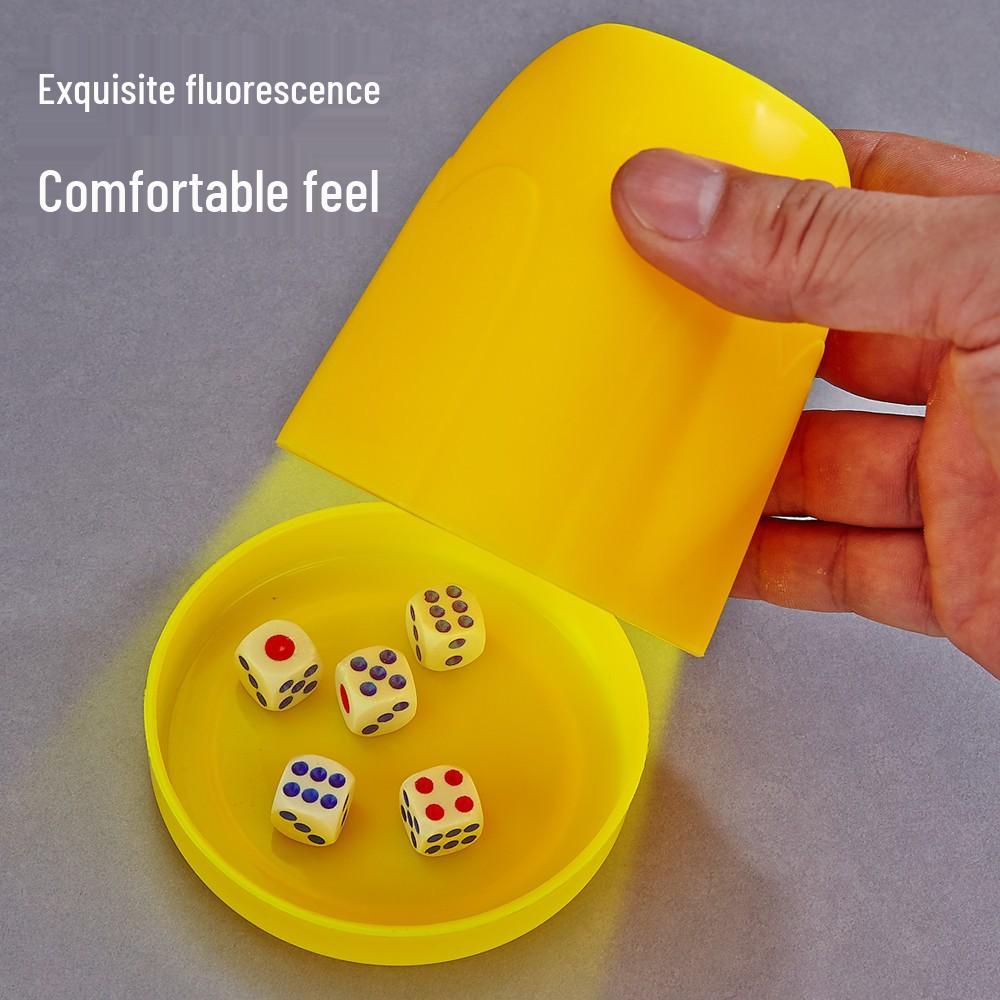 High-End Thickened Dice Shaker Cup with Base for Bars and Nightclubs