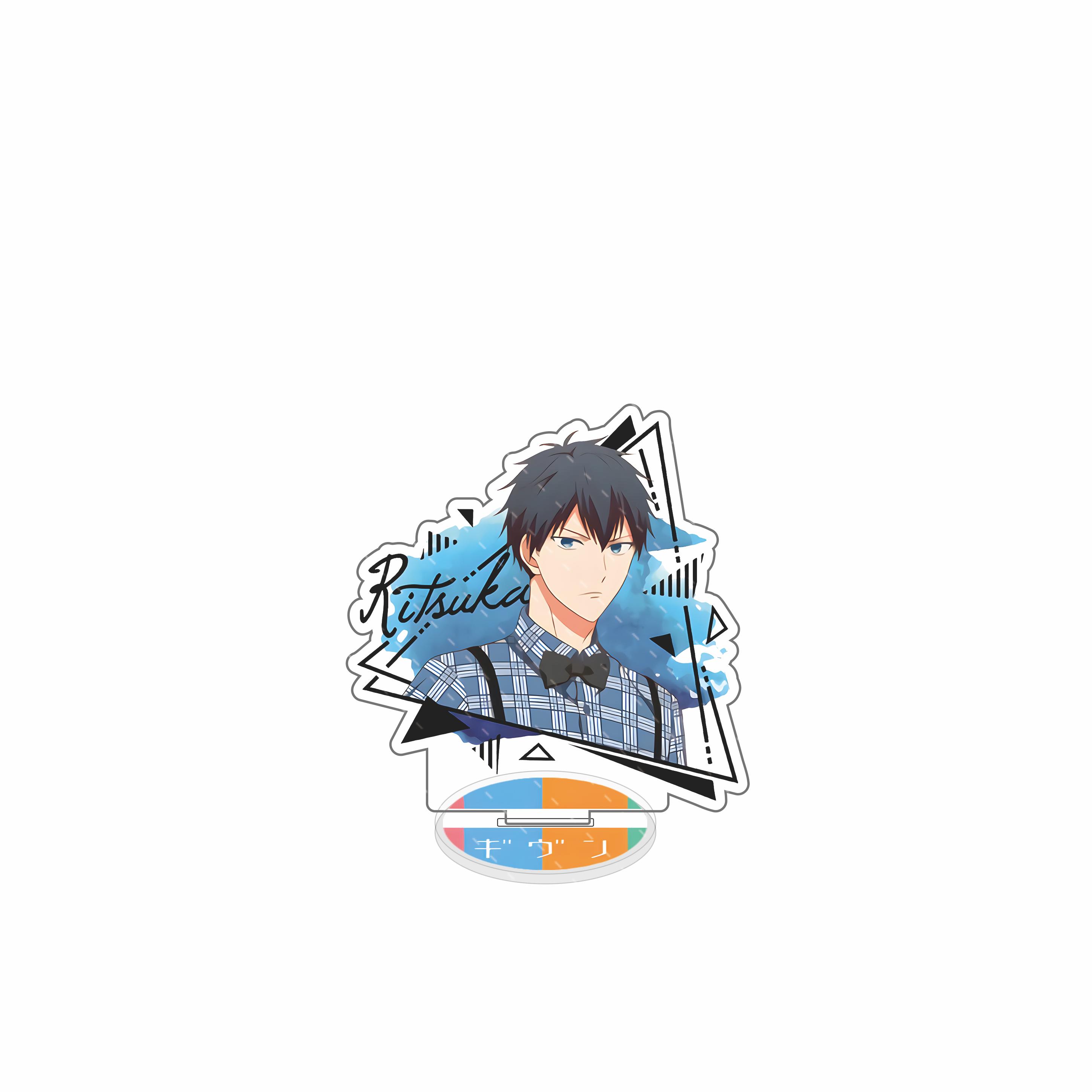 

Anime Given Acrylic Stand Model 10cm Figureprint Yaoi Bl Given Acrylic Characters Satou Mafuyu Ritsuka Nakayama Pendant Toy 10 cm