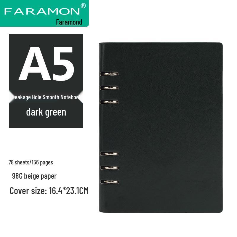 2024 A5 & B5 Loose-Leaf Business Notebook with Removable Ring Binder