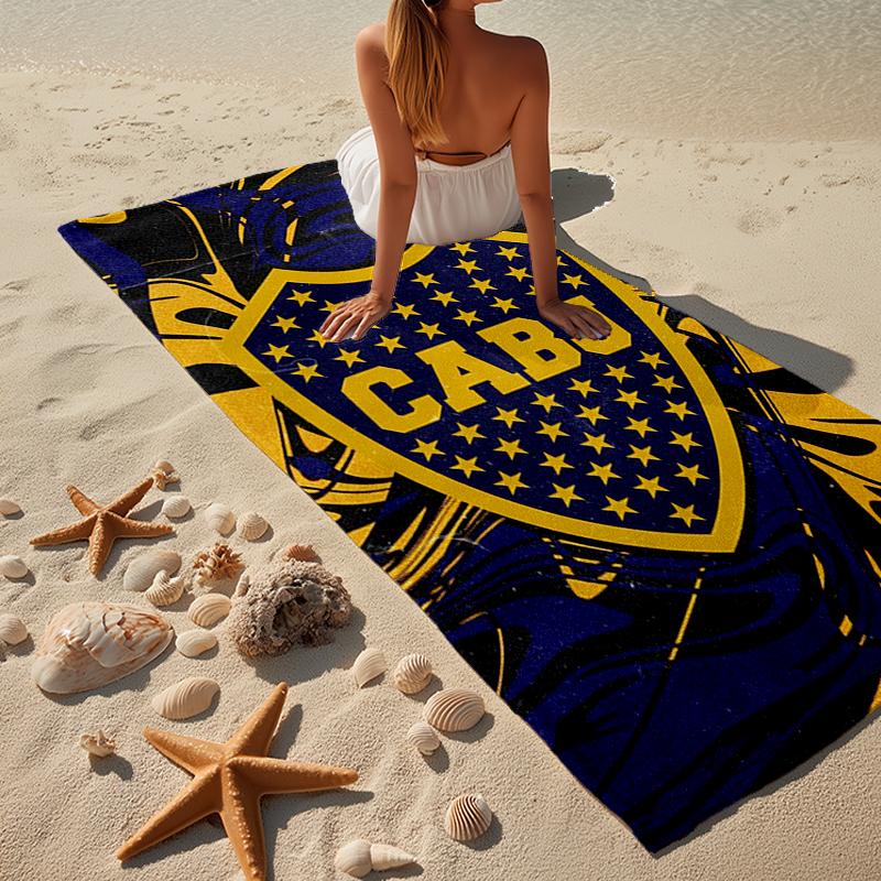 Football Club Emblem Beach Towel, Super Soft Microfiber, Gift for Her/Him, Birthday, for Pool, Beach, Travel, Home Decor Fan gifts