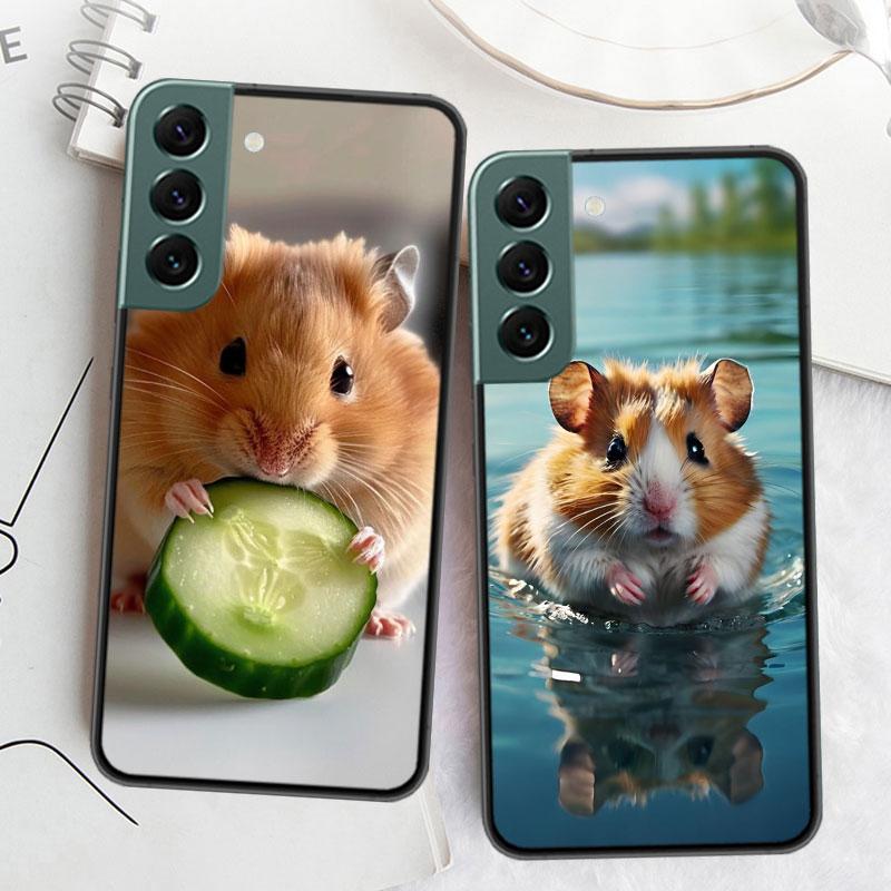 Hamsters With Hats Have Ears Phone Case For Samsung Galaxy S22 S25 Ultra S21 S10 Plus S26 Edge S20 S23 S24 FE Cover Silicone