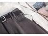 Women's Summer Grey High-Waisted A-Line Shorts 2025 - Loose Wide-Leg Casual Trousers