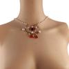 Flower Longevity Lock Pendant Chain Choker Ruyi Pearl Choker Luxury Vintage Hanfu Necklace  Party