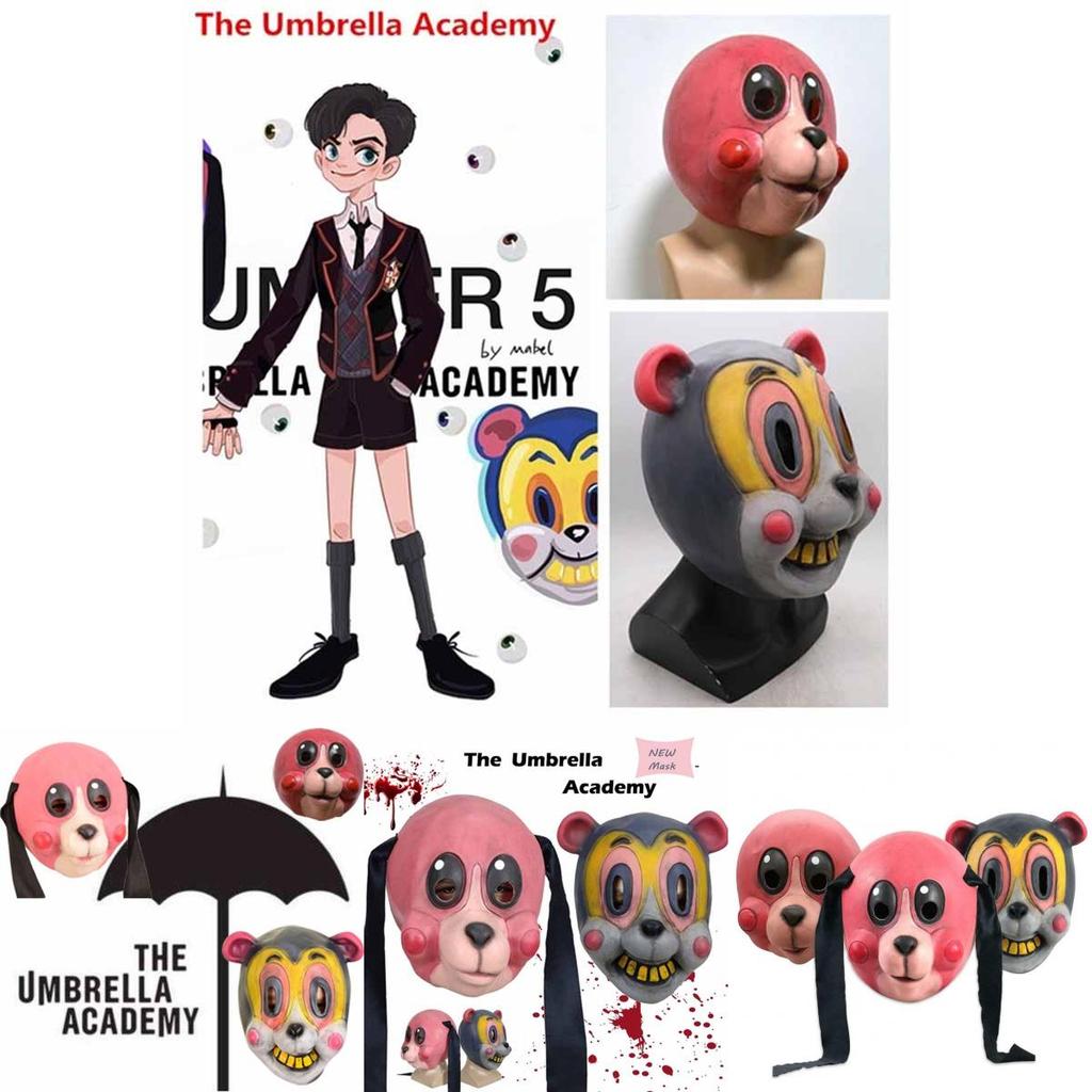 The Umbrella Academy Hazel Chacha Mask Adult Cosplay Costume Helmet For Parties