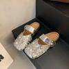 Quality Summer Ballet Shoes Women Flat Shoes Rhinestone Women Loafers Platform Mesh Shiny Women's Casual Shoes Crystal Shoe