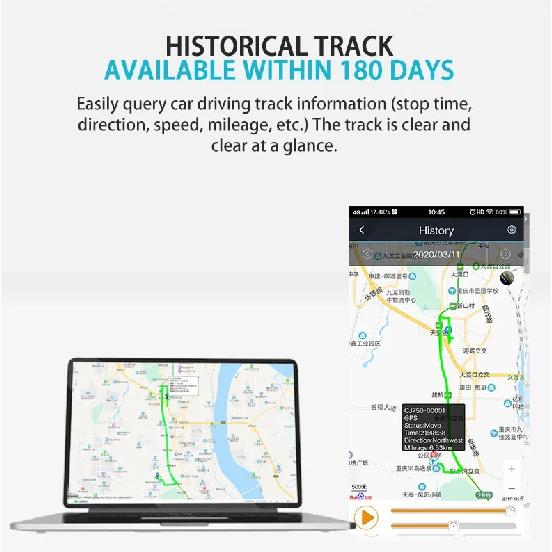 4G Mini OBD GPS Tracker Car ACC Status Location Shock Move SMS Call Alarm Tracking Geofence Locator Free APP IOS Andriod