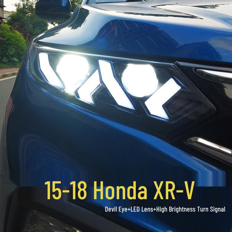 15-22 Honda XRV LED Daytime Running Lights Dual-Lens Headlight Assembly