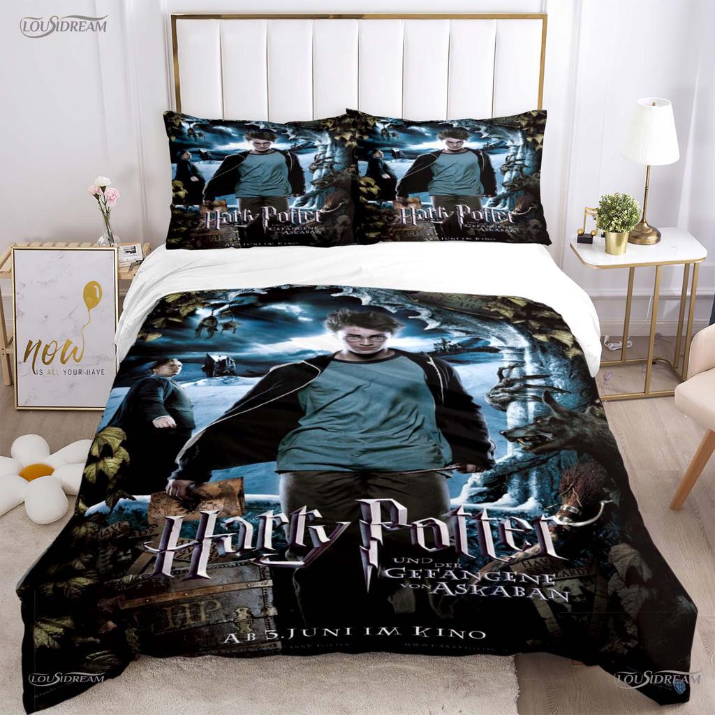 Harry potter Casal All Season Duvet Cover Comforter Bedding Sets Soft Quilt Cover and Pillowcases Teens Single/Double/Queen/King