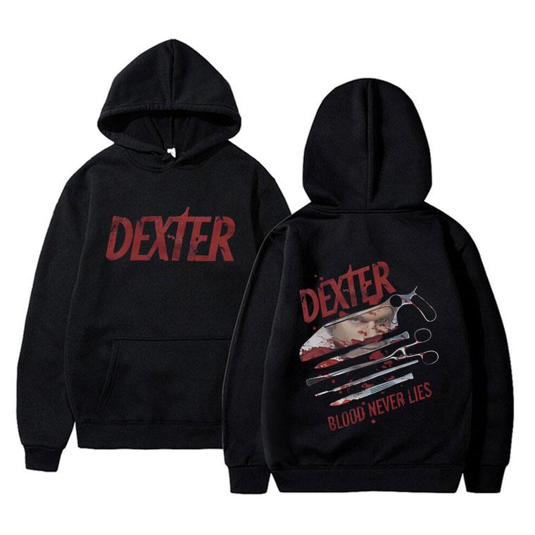 TV Play Dexter Morgan Sweat à capuche Automne Hiver Hommes Femmes Vêtements Mode Sweatshirt Surdimensionné Masculin Vintage Décontracté Pulls à capuche