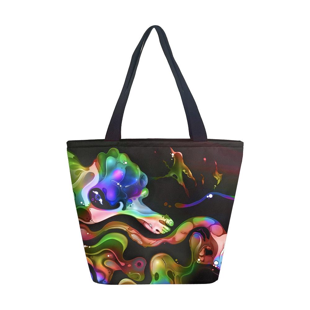 Women's Handbag No Theme Girl Shoulder Bag Printed Canvas Bag Fashion Trend Large Capacity Tote Bag