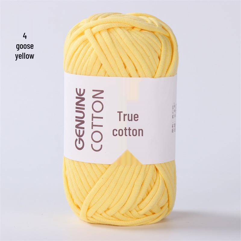 Kerngefülltes Baumwollgarn zum DIY-Stricken: Ideal für Spielzeug, Schals und Fußmatten