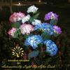 Outdoor Waterproof LED Solar Hydrangea Lamp for Lawn and Balcony Decoration