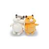 Shinada Global Mochi Series Mochihamu Gray (mini) 7 X 5 X 14cm Plush Hamster Animal MOHM-0088G