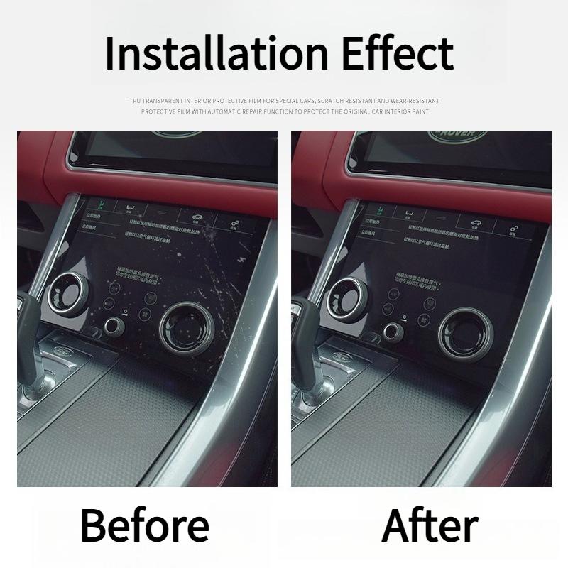 For Changan Qiyuan Q05 -2025 Gearbox Panel TPU Protective Film Anti-Scratch Button Center Control Screen Sticker Interior