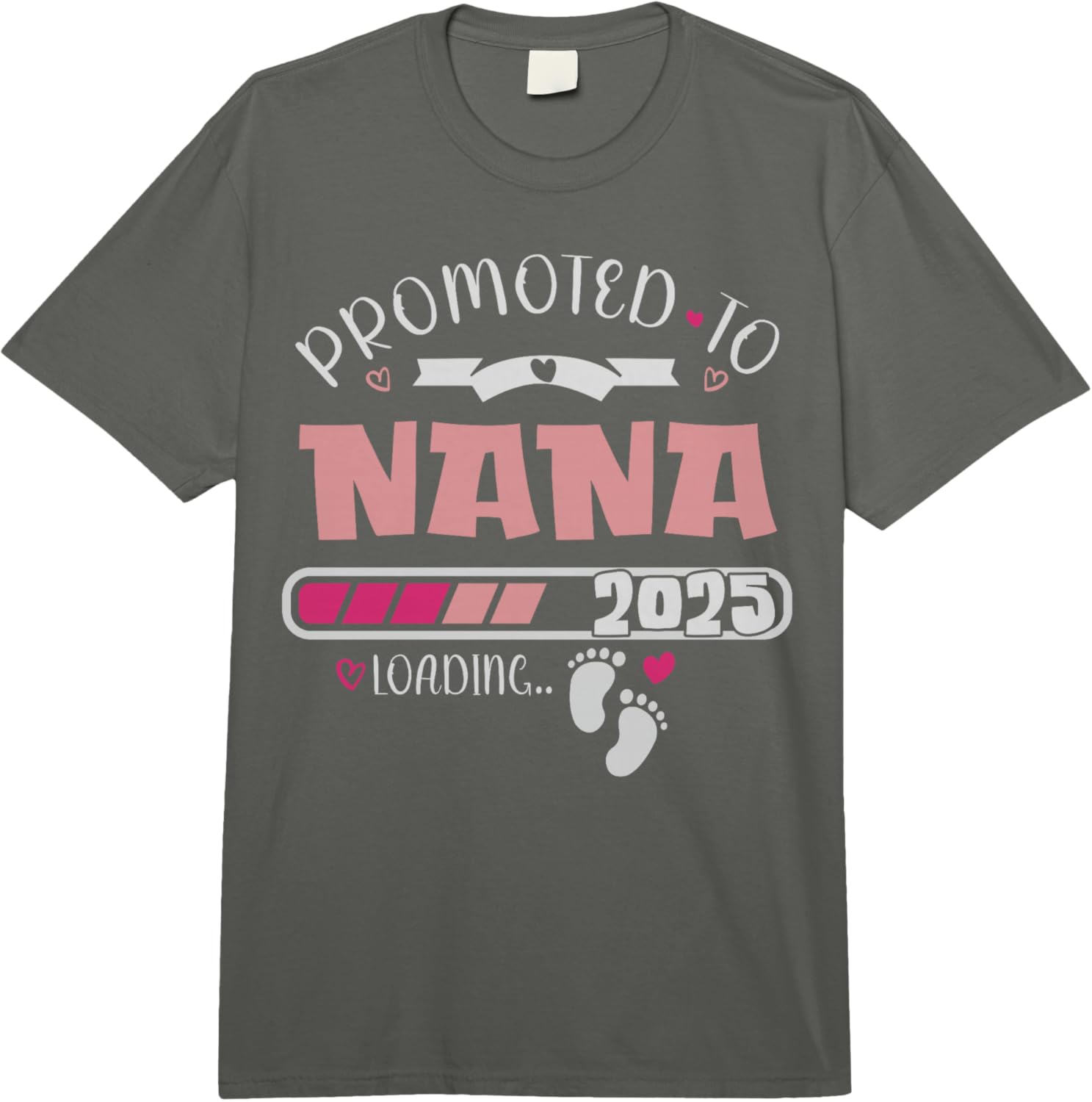 

Promoted to Nana 2025 Grandma Soon to Be Grandmother 2025 Comfort Colors Adult Heavyweight Unisex Fashion Loose Cotton T-Shir 4XL