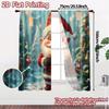 2pcs,Curtains Cute Christmas Gnome Festive Holiday (2) Popular Curtain Versatile 100% Polyester Curtains Decorations Inside