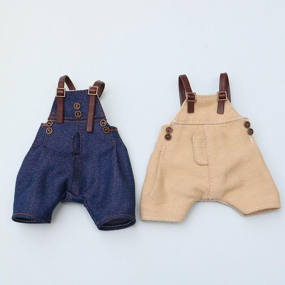 Suspender Trousers Doll Denim Pants Dress Up Doll Overalls Bjd Doll Clothes Doll Accessories