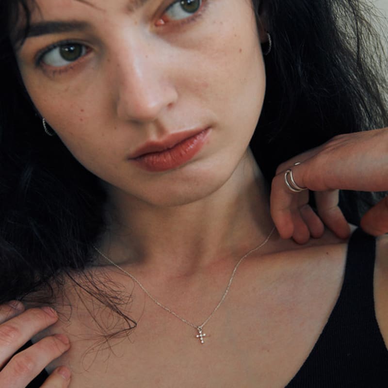 green [925 silver] Un.silver.202 / dawn dew necklace