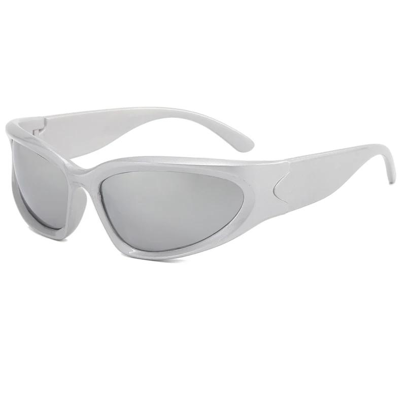 Trendy Climbing Sunglasses Y2K Outdoor Sports Shades Millennium Futuristic Sun Glasses UV Protection Outdoors Climbing Eyewear