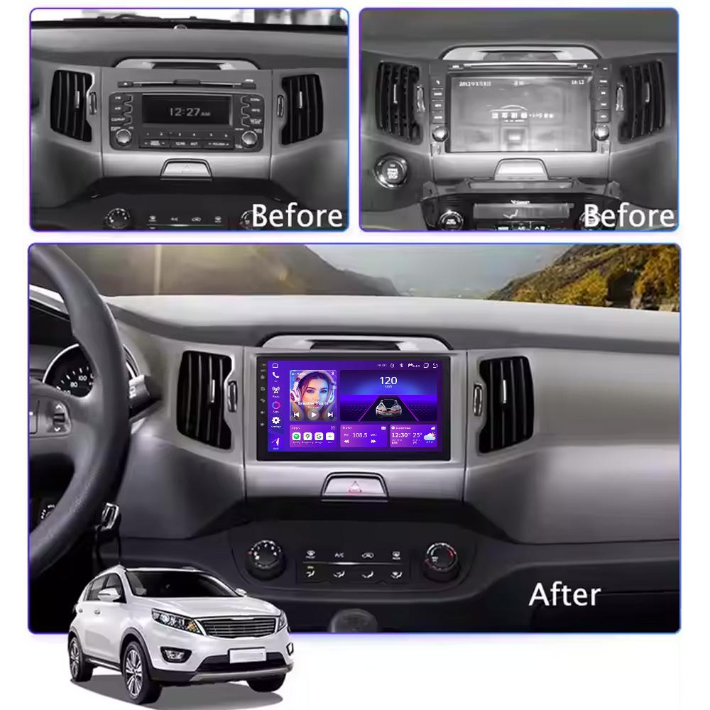 Toyousonic Car Video Player for KIA Sportage 2010-2016 GPS Navigation Built-in Dsp Carplay Autoradio Android Head Unit
