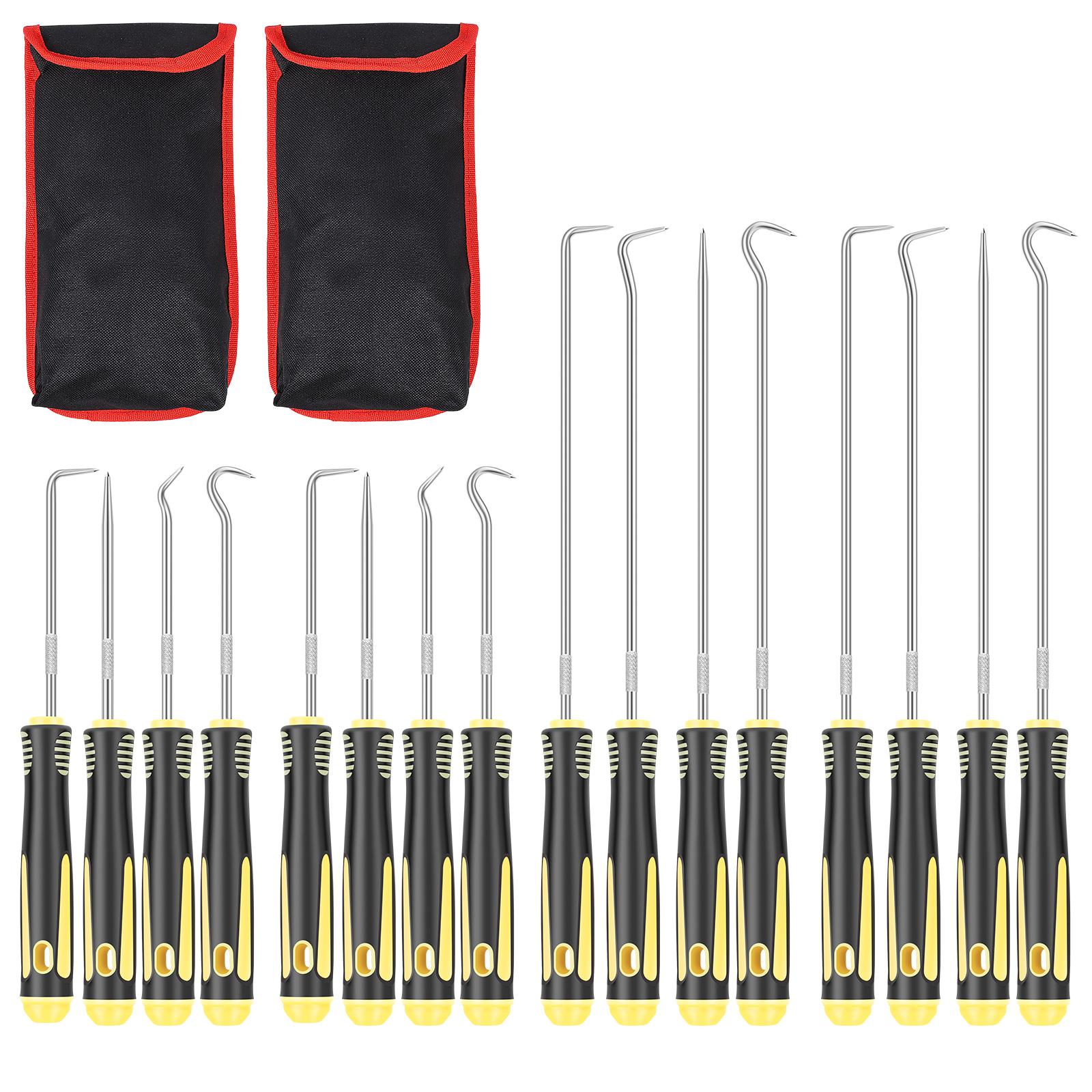 

16 Pcs Precision Hook and Pick Set Easy Removal Automotive Pick Tools Multi-purpose Mechanic Pick and Hook Set for Home Repair