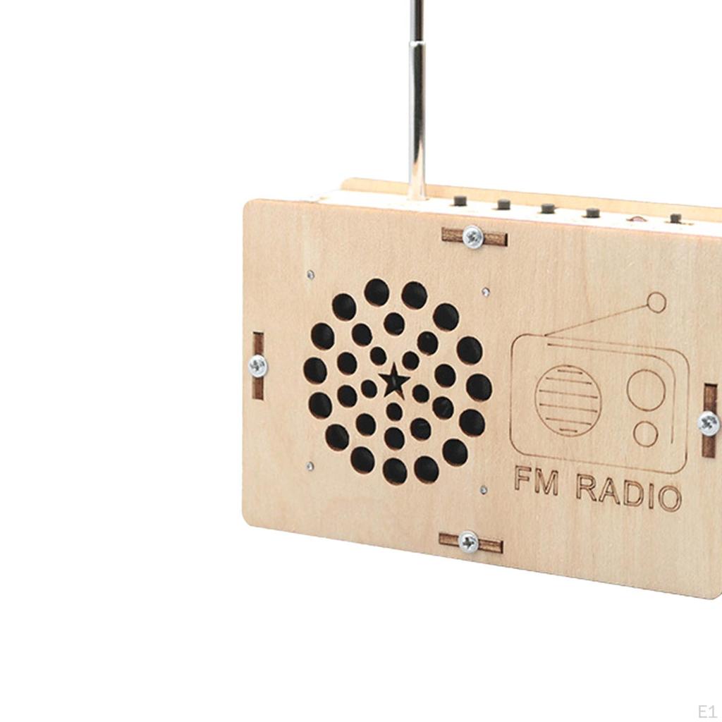 DIY FM Radio Modell Wissenschaftsprojekt Holz Lernspielzeug Bausatz 3D Puzzle für Jungen Mädchen