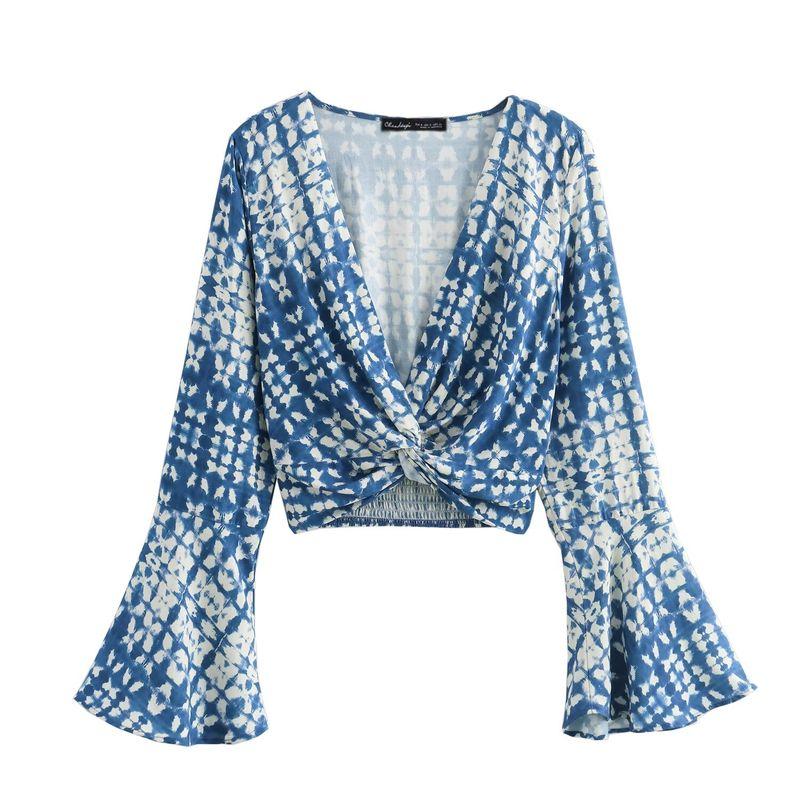 

Kaslead New Arrival Women s Clothing Fashion Style Bow Tie Print Tops Casual Pants 3564118 3564116 Top L