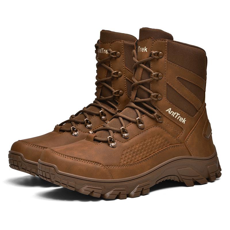 New men s off-road training hiking boots combat boots comfortable and wear-resistant thick-soled military boots men 39 армия зеленый