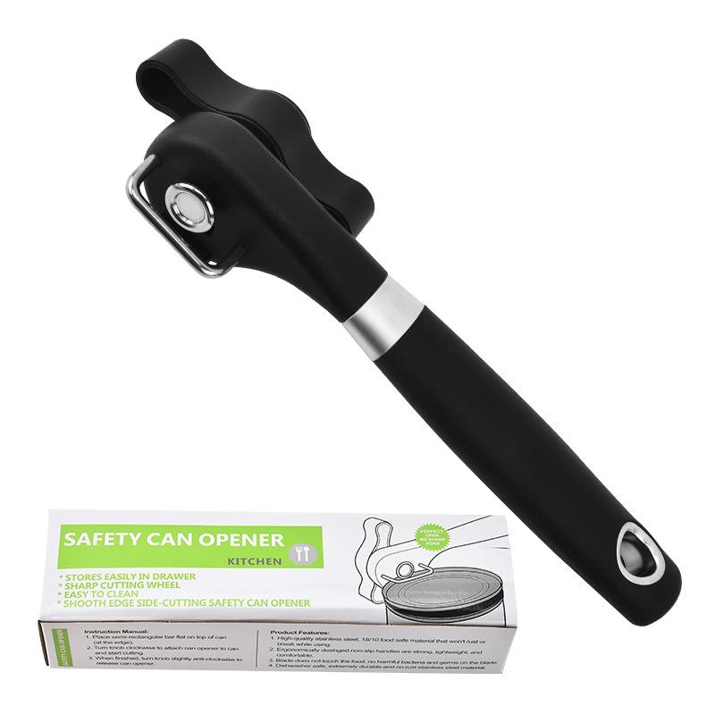 Stainless Steel Single Handle Side Cut Safety Can Opener