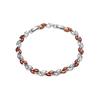 Environmentally Friendly Alloy Inlaid Zircon Small Leaf Electroplating Bracelet Femininity Hand Jewelry