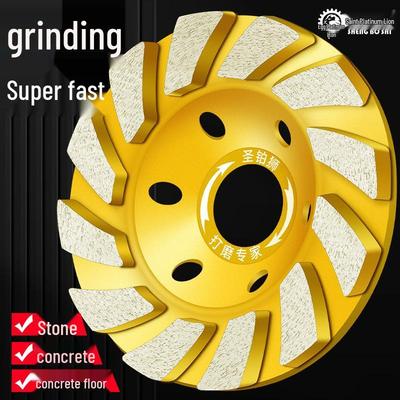 Diamond Grinding Disc for Cement, Concrete, and Stone - Angle Grinder Polishing Wheel.