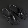 Fashion Men's Summer PU Leather Sandals Classic Roman Men Slippers Soft Comfortable Flip Flops Non-slip Male Half Drag Wading Aqua Shoes