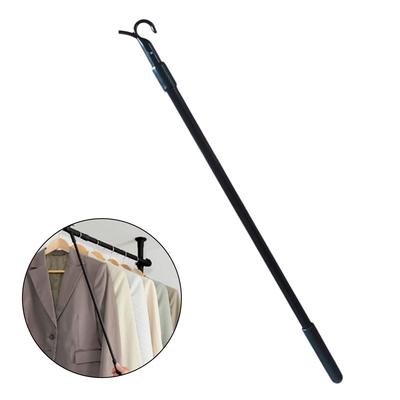 1PCS Roof For Window Opener Handle Extension Rod Aluminum Alloy With Hooks Roof Hatch Hooks 30-60cm For Home Hardware
