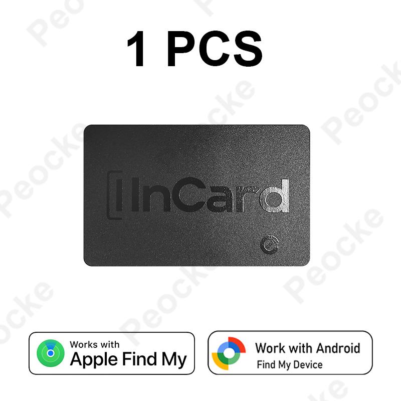Smart Tracker Card 1-4 Pack Dual System Anti-Lost GPS Tracker Bluetooth Smart Tag For Android Google Find Hub Apple Find My