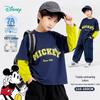 Mickey Mouse Boys' Faux Two-Piece Long Sleeve T-Shirt