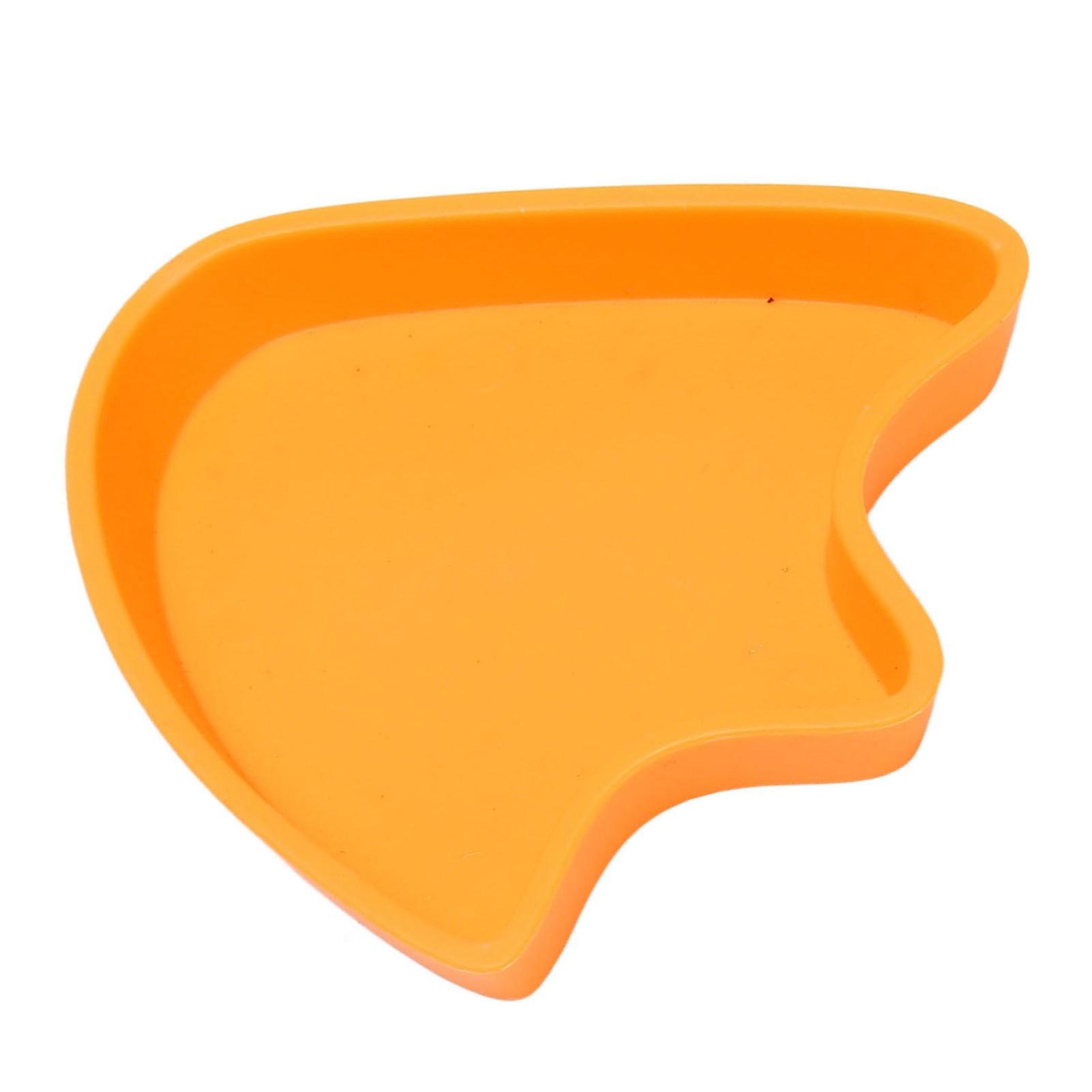 Reptile Food Dish Bowl Footprint Shape Large Capacity Reptile Feeding Dish Water Bowls for   Reptile Supplies