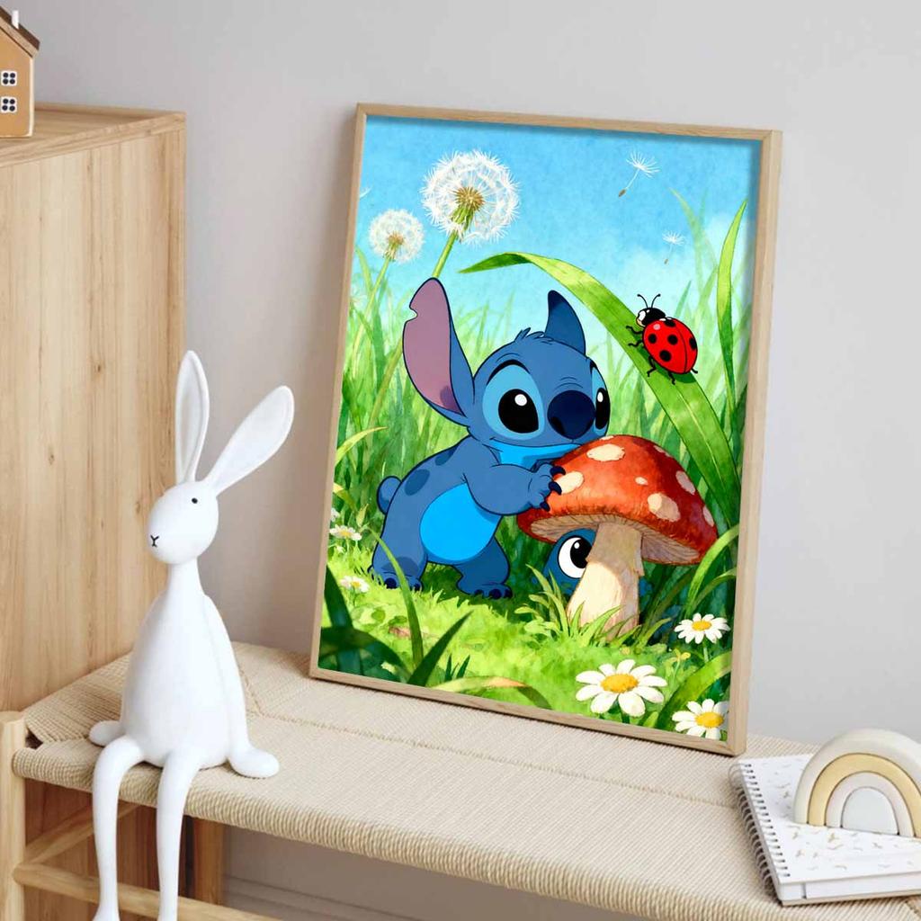 Diamond Painting Set Disney Full Diamond 5D Stitch Mushroom Ladybug Art Home Decoration Creative Handicrafts