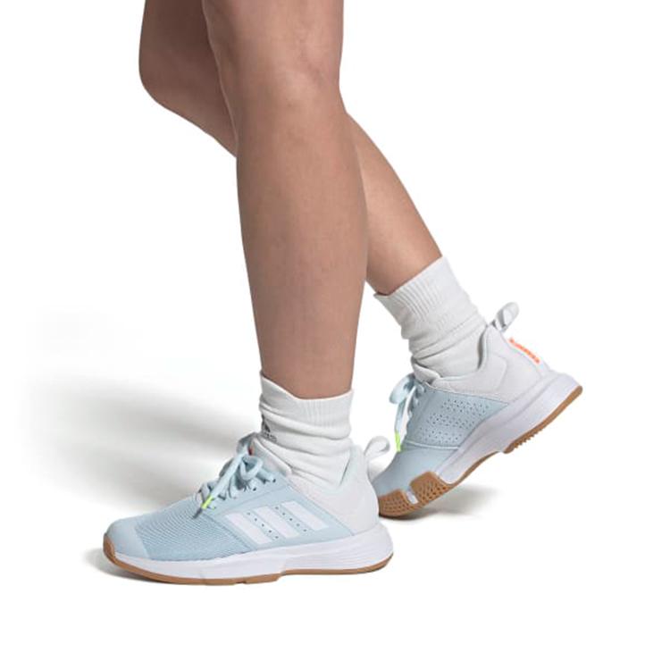 Adidas Essence Round Toe Mesh TPU Non-Slip Low-Top Casual Running Shoes Women sneaker Blue White FU8398
