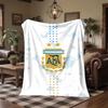 Argentina national football team Print Flannel Blanket Soft Warm Sofa Bed Throw Blanket For Home Office Bedroom