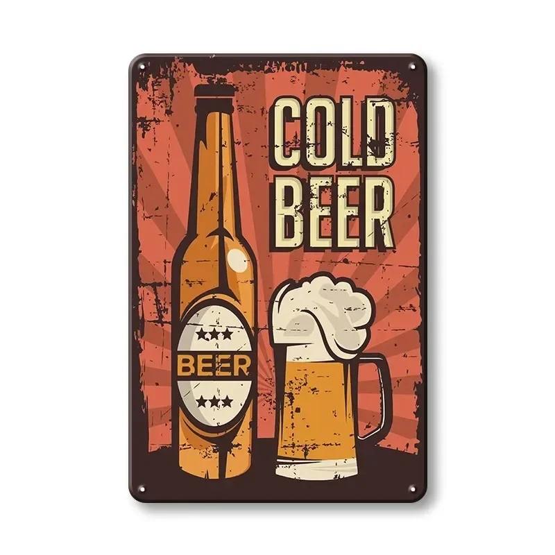 CHEERS Beer Funny Beer Vintage Sign Wall Decor for Bar Pub Club Man Cave Room Decor