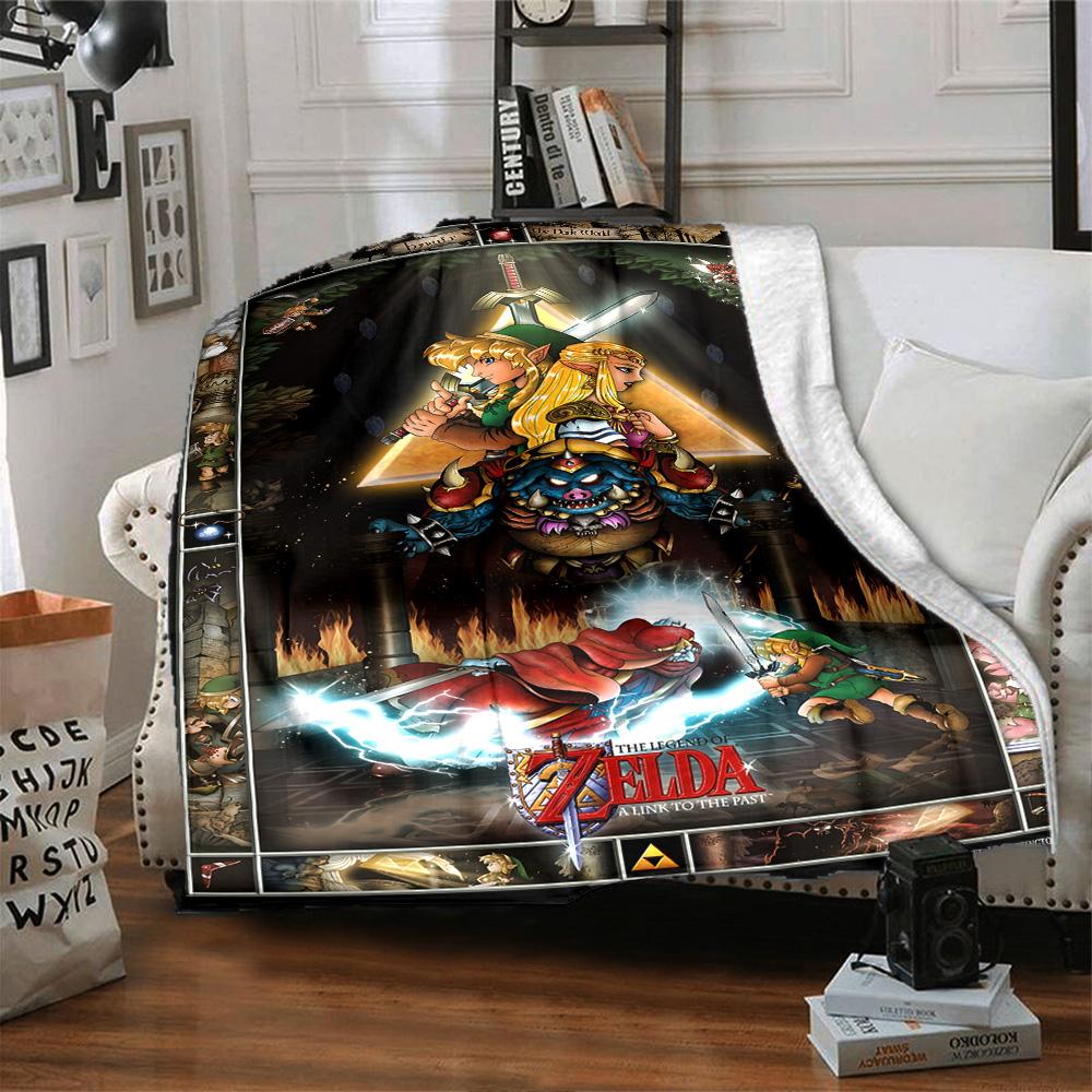 1pc Shiny Shield Fantasy Artwork flannel Blanket for Super Soft Cute Comfort Blanket for Travel Bedding Couch Sofa Blanket Y82549