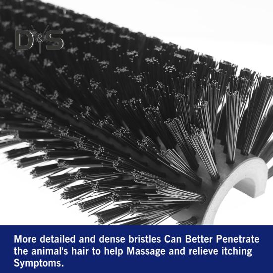 Livestock Scratching Brushes Cow Scratcher Brush with Screws for Back Itch Relief Goat Cleaning Grooming Post Brush for Horse Pig Cattle Supplies