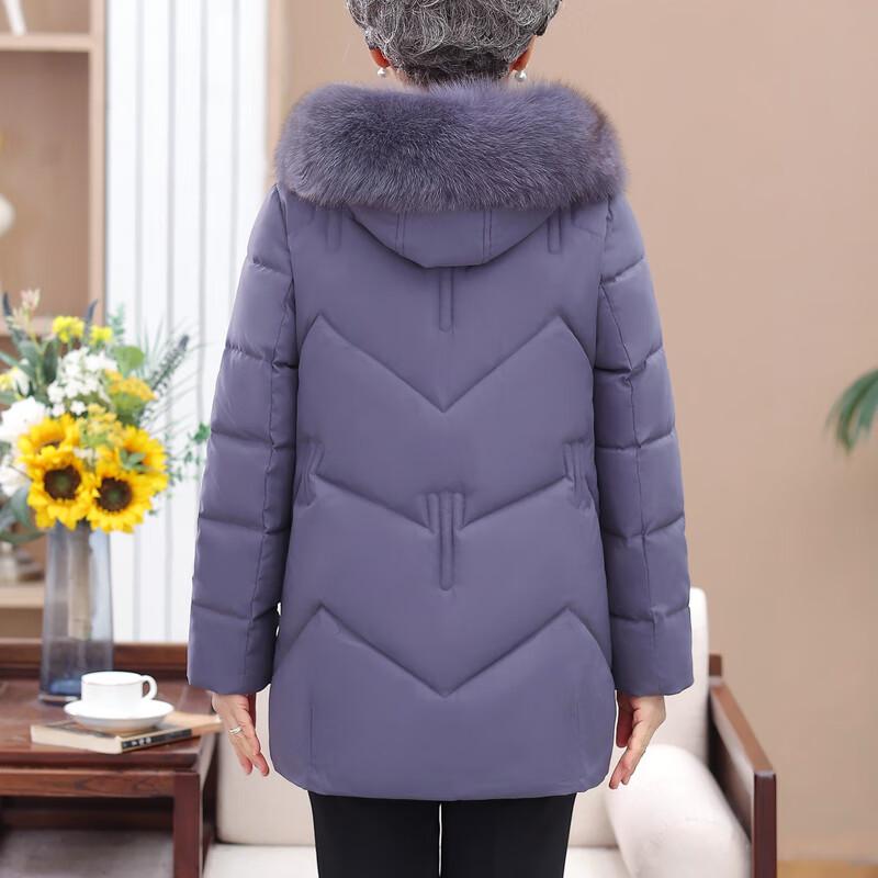 Mo'ou Women's Stylish Hooded Thickened Padded Winter Jacket